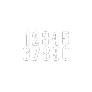 Preț promoțional Trei numere din serie albe