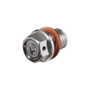 Dop de scurgere magnetic argintiu, anodizat transparent Popular