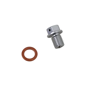 Premium Dop de scurgere magnetic argintiu, anodizat transparent