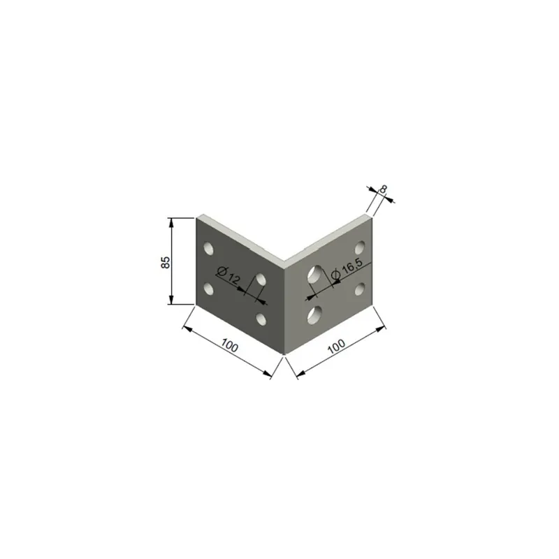 Preferatul clienților Cadru de colț din aluminiu 70 cu găuri PL/TP
