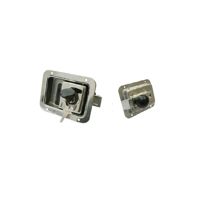 Încuietoare cu cheie 120x92mm, oțel inoxidabil + buton Livrare rapidă