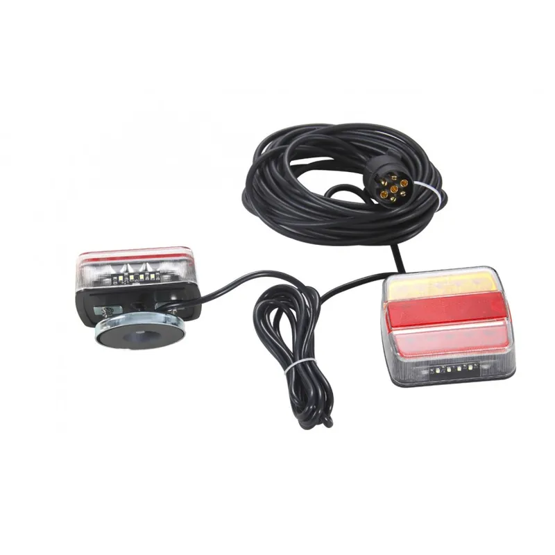 Preferatul clienților Set stopuri Trailer platforma transport auto LED cu magnet, cablu 7.5 M L1854