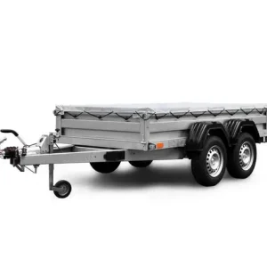 Remorcă de marfă cu sistem de frânare ZASLAW 330TH 2×1300 kg Ofertă exclusivă