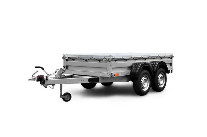 Remorcă de marfă cu sistem de frânare ZASLAW 330TH 2×1300 kg Ofertă exclusivă