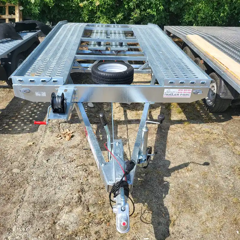 Trailer Niewiadow Jupiter SM, 2 AXE, 2000 KG DMC, 4M, R195/13 Plată sigură