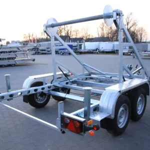 Reduceri trailer transport tambur cablu, 2 axe,wiola GVWR 2,700 kg