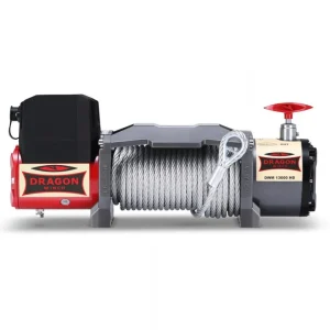 Troliu Dragon Winch Maverick 13000 HD 12V cu cablu de otel 20m Nu rata