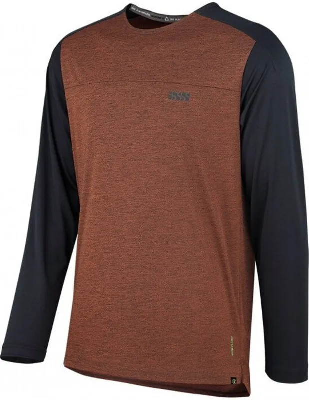 IXS IXS BLUZA FLOW X LONG SLEEVE JERSEY PORTOCALIU/NEGRU M - IX-JER-1370-2144-M Chilipir