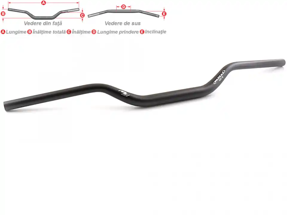 Promoție Ghidon Pazzaz MT-64K aluminiu AL7075, 28.6x802mm negru