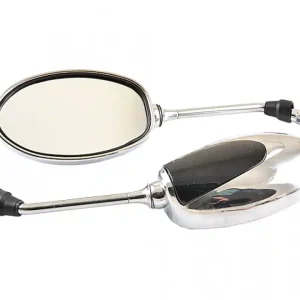 Livrare expres Set oglinzi negru-crom M8