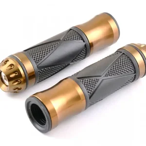 Mai ieftin Set mansoane ghidon moto-aluminiu maro+cauciuc