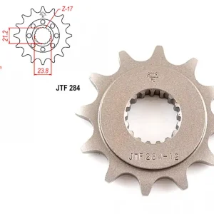Pinion transmisie fata 520/12T, JTF284 Livrare expres