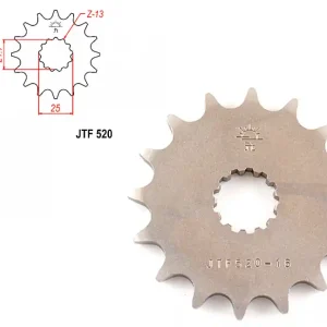 Reducere extra Pinion transmisie fata 525/16T, JTF520
