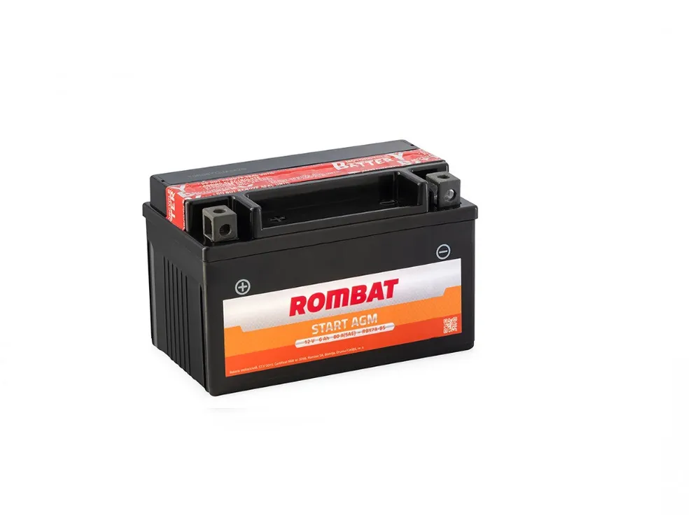 Acumulator moto 12V-6Ah AGM, Rombat Ieftin