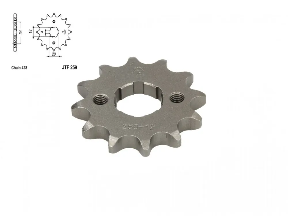 Preț promoțional Pinion transmisie fata 428/12, JT Sprockets