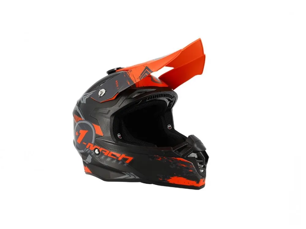 Casca enduro, Negru-Rosu Mat, TRENDY T-904, Mărimea XXL Preț redus