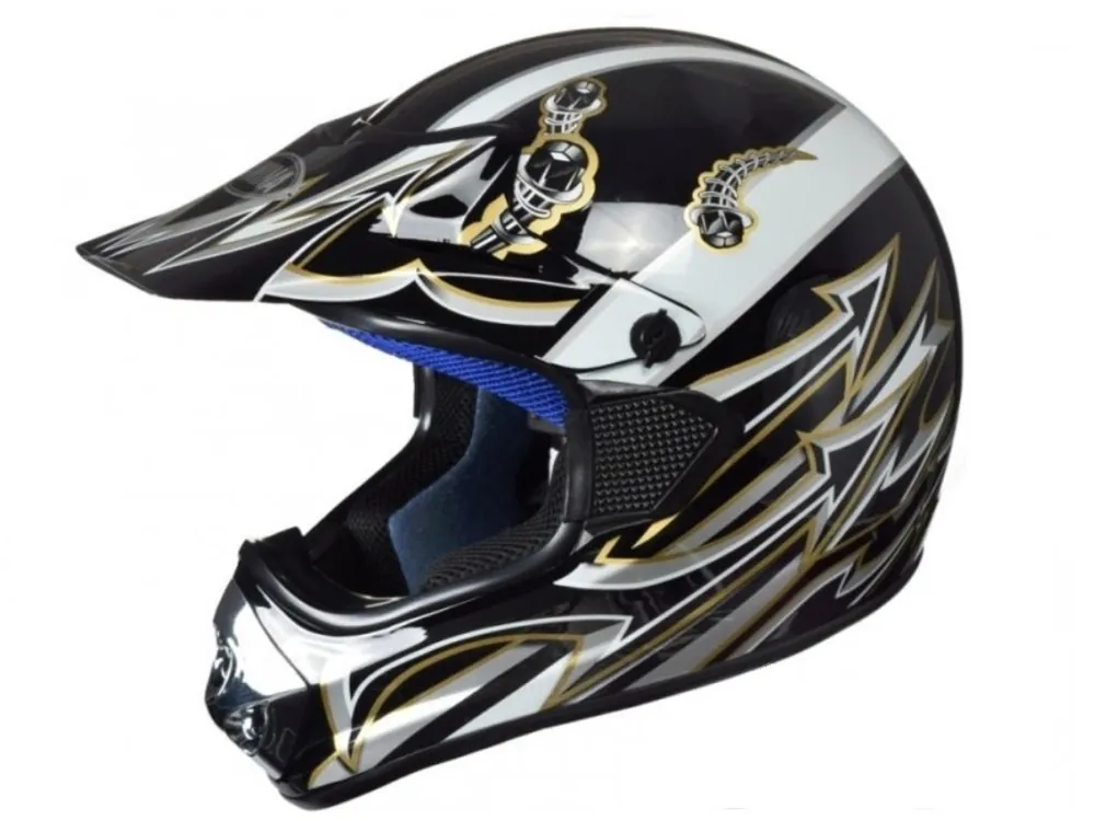 Reducere extra Casca enduro Negru-Gri, Awina TN8686-31 Marimea XXS