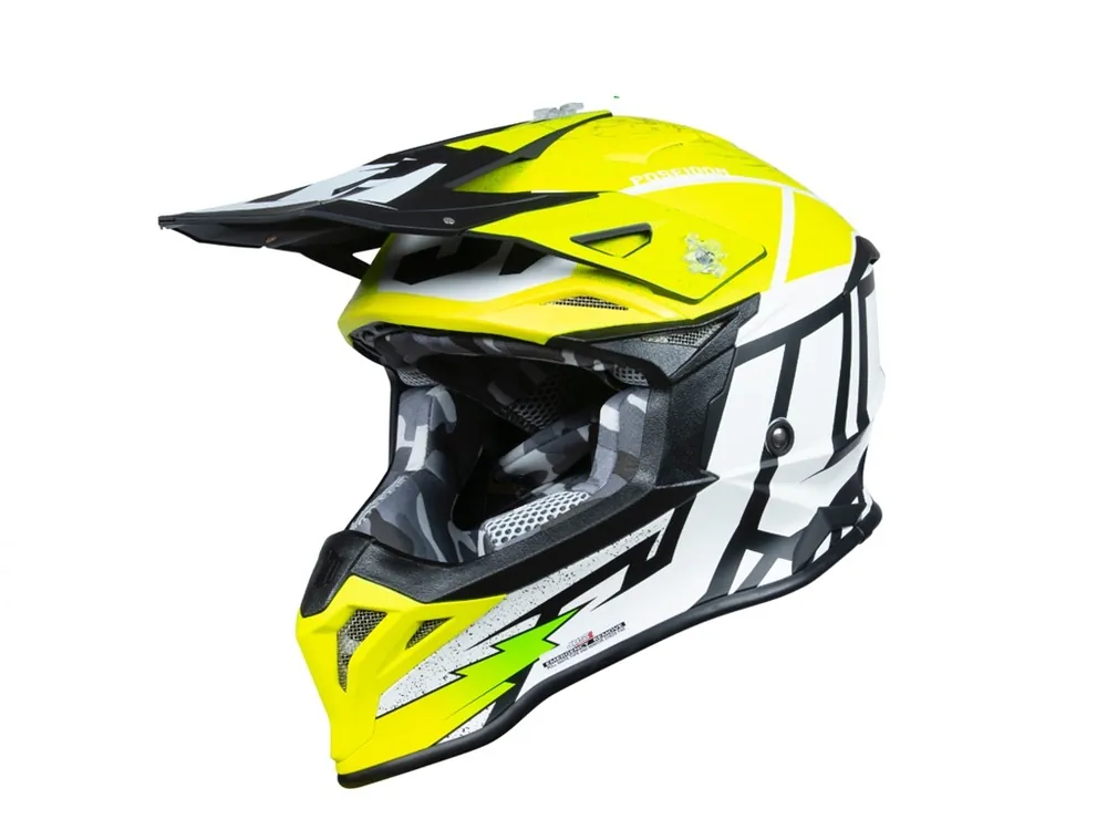 Preferatul clienților Casca enduro Just1 J39 Poseidon, Negru + Galben, Marimea M