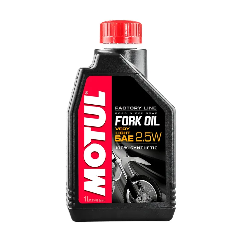 Ulei de furca FORK OIL FACTORY LINE 2.5W very light Motul, 1L Cel mai vândut