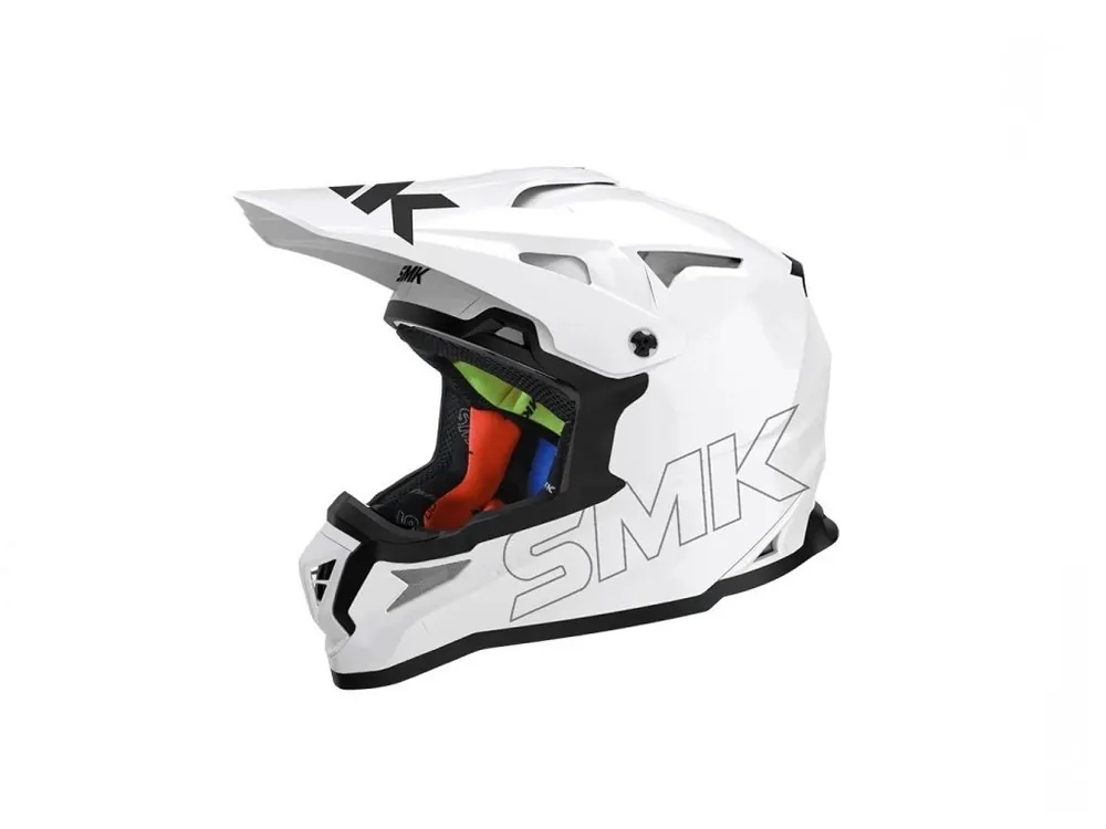 Plată sigură Casca moto off-road SMK ALLTERRA, alba, marimea XL, unisex, SMK0117/24/GL120/XL