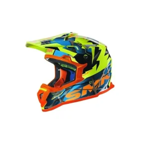 Casca enduro SMK ALLTERRA FULMINE, marimea XL, albastru-portocaliu-galben, SMK0117/24/GL457/XL Bestseller