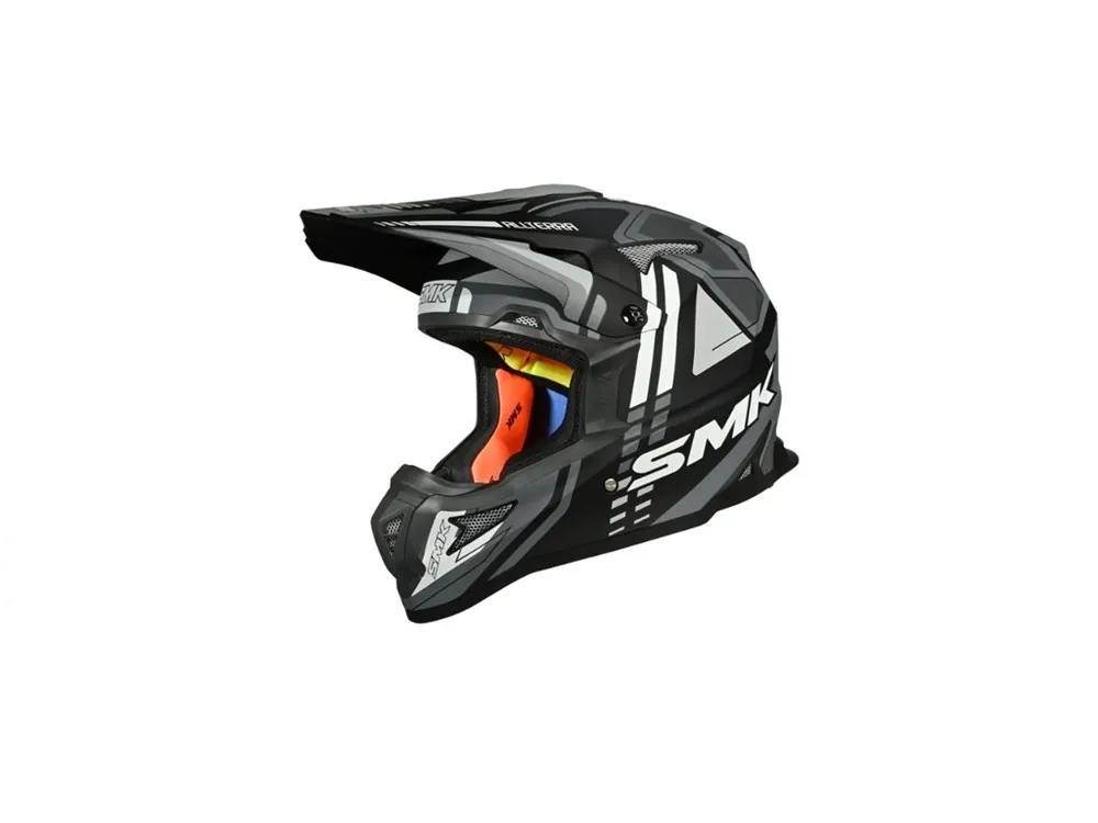 Expediere rapidă Casca enduro SMK ALLTERRA X-Sprint, marimea XS, alb-gri-negru, SMK0117/25/MA261/XS